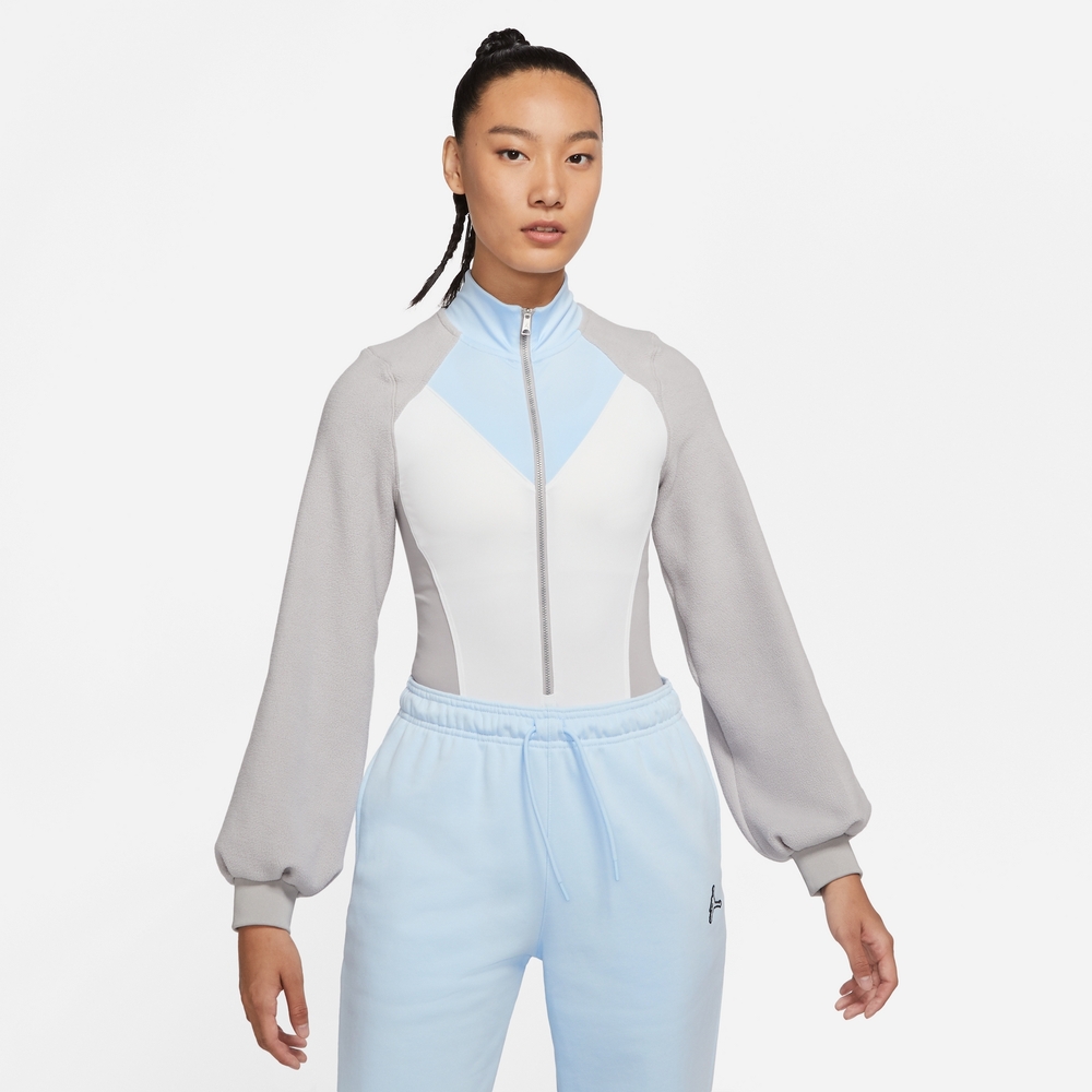 Air Jordan Color Block Half-Zip Stand Collar Long Sleeve Sweatshirt XXL